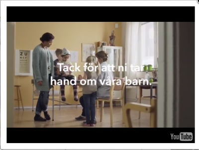 Lite skånmanskt barnarbete i KPAs reklamfilm